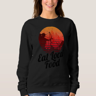 Sudadera Cacería de comida local Bowhun Retro Hunter 80