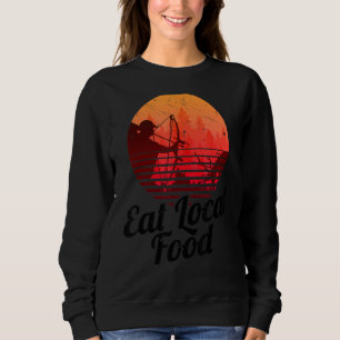Sudadera Cacería de comida local Bowhun Retro Hunter 80