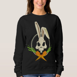 Sudadera Cacería De Huevos De Pascua Y De Crossbone Bunny E