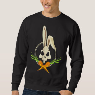Sudadera Cacería De Huevos De Pascua Y De Crossbone Bunny E