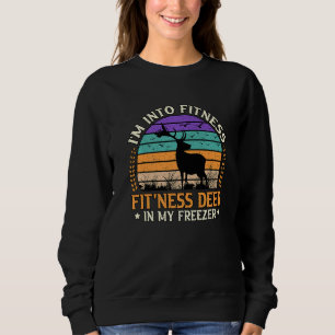 Sudadera Cacería de venados Estoy en el Fitness Fit Funny V