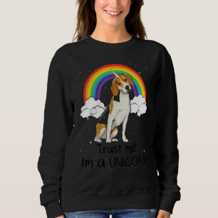 Sudadera Cachorro Beagle Arcoíris Confía En Mí Soy Un Perro