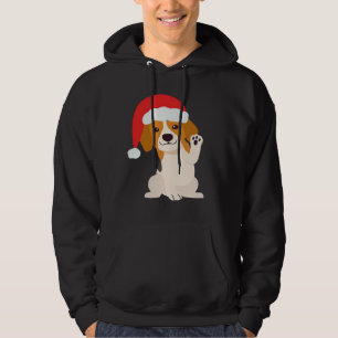 Sudadera Cachorro Beagle con sombrero de Santa para amantes