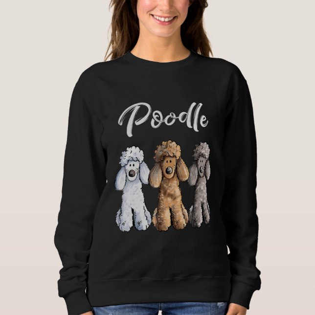 Sudadera Cachorro cutáneo I caniche Perros mujeres Chica (Anverso)