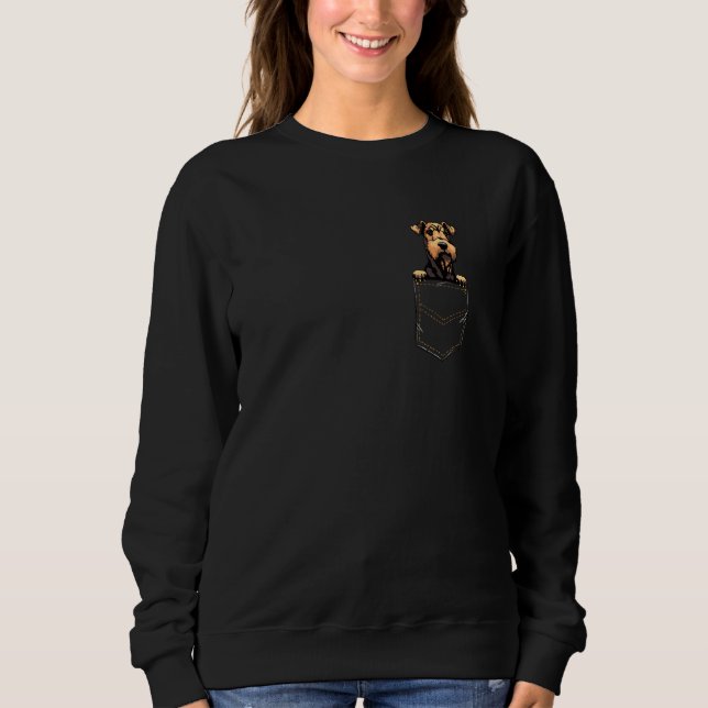 Sudadera Cachorro de Airedale Terrier para Dueño de Perro M (Anverso)