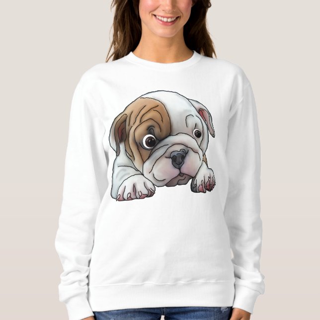 Sudadera Cachorro de Bulldog (Anverso)