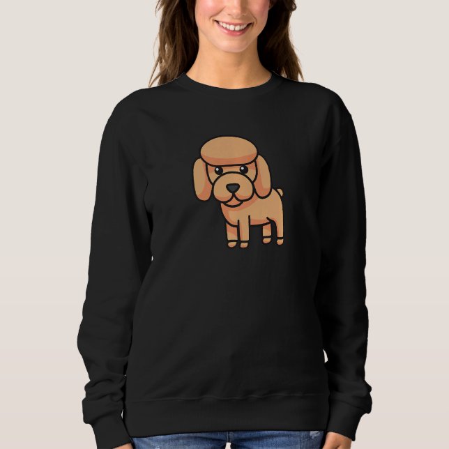 Sudadera Cachorro de cachorro bebé perro perro caniche bebé (Anverso)