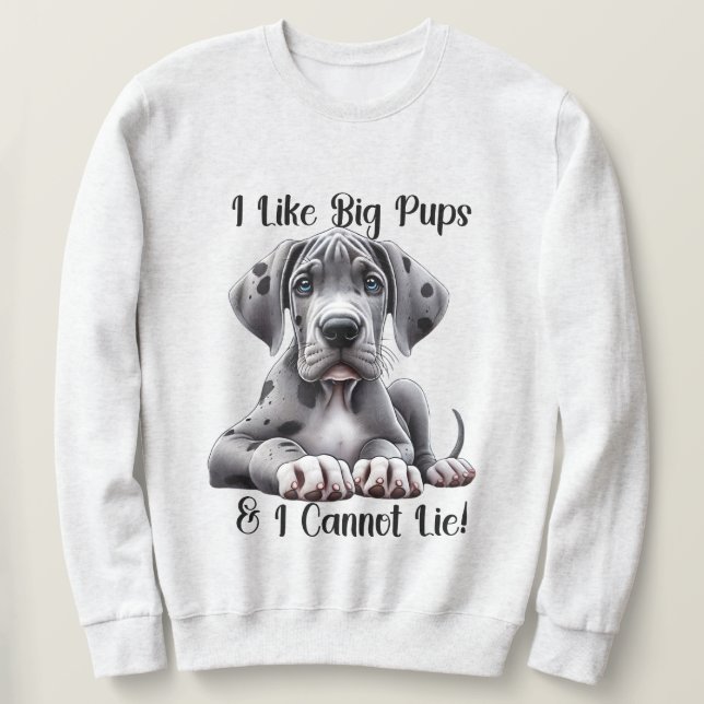 Sudadera Cachorro de Gran Danés  (Anverso del diseño)