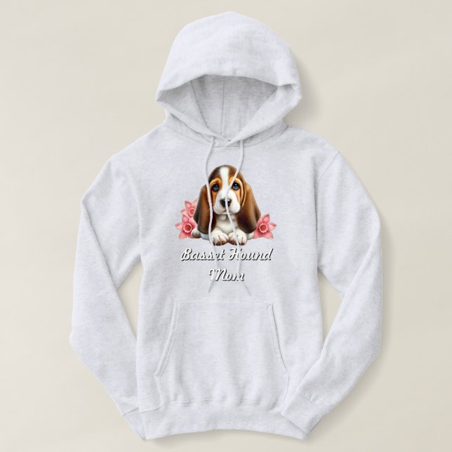Sudadera Cachorro de paro con flores (Diseño del anverso)