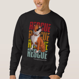 Sudadera Cachorro de rescate de perro de la garra del bulld