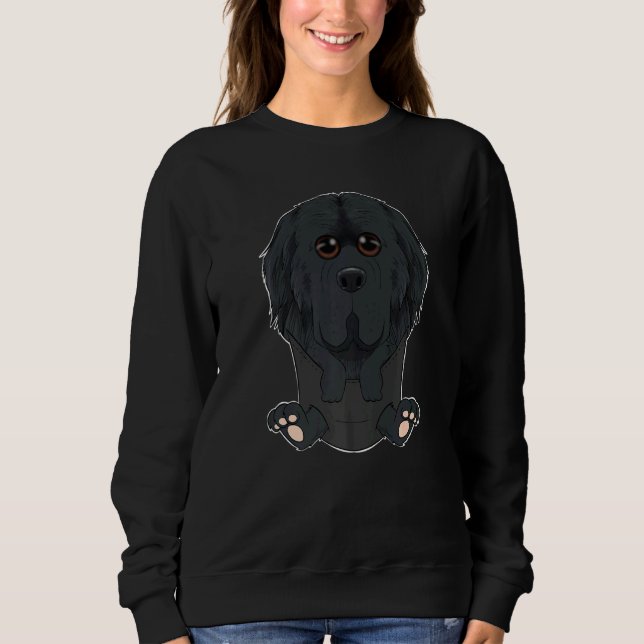 Sudadera Cachorro De Terranova En Pocket I Cuidada Terranov (Anverso)