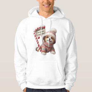 Sudadera Cachorro Divertido "¡Nieve, No Me Voy!" Perro de I