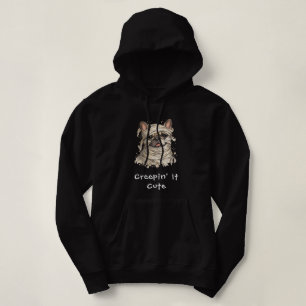 Sudadera Cachorro francés disfrazado de momia para Hallowee