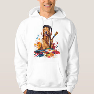 Sudadera Cachorro Pintor � Perro Artístico con Caballete