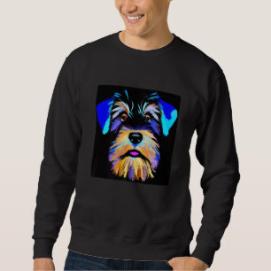 Sudadera cachorro schnauzer miniatura adorable schnauzer pe
