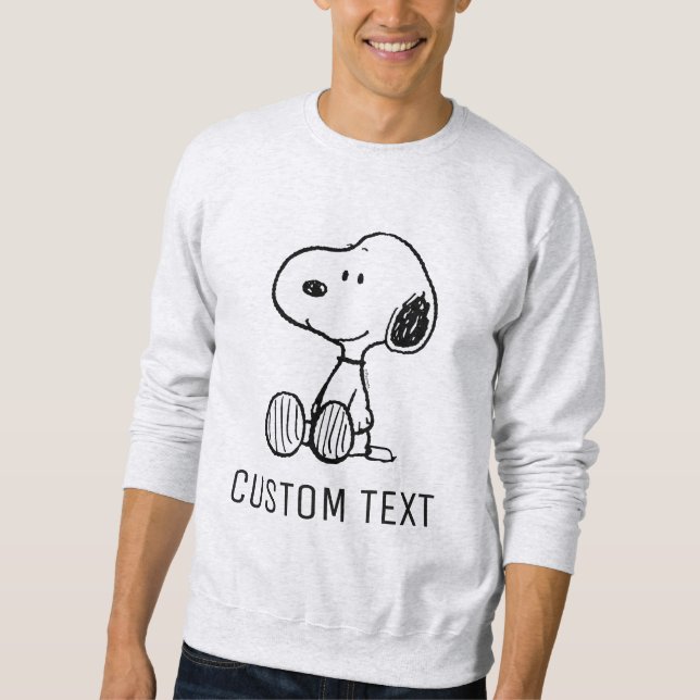 Sudadera CACHORROS | Snoopy en Cómics en Blanco y Negro (Anverso)