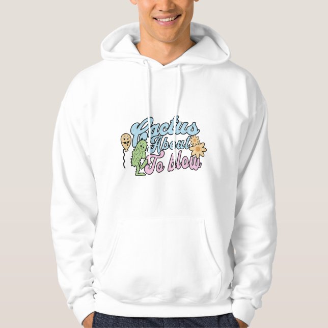 Sudadera Cactus abaut to blow (Anverso)
