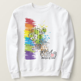 Sudadera Cactus coloridas de amor