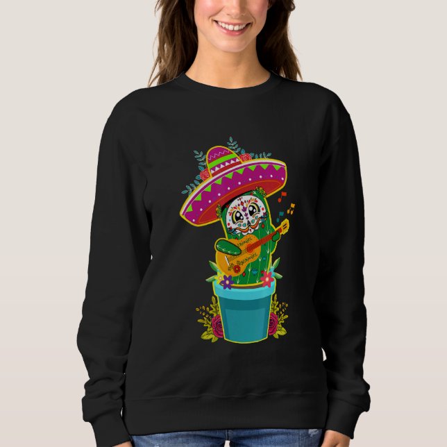 Sudadera Cactus Dia De Los Muertos Calaveras De Cactus Suga (Anverso)