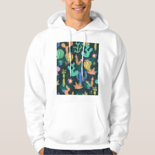 Sudadera Cactus dibujado a mano: sin costuras escandinavas.