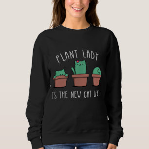 Sudadera Cactus Garden Funny Plant Cat Lady Graphic Tee gif