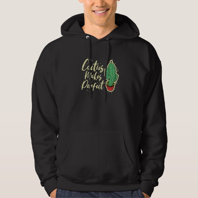 Sudadera Cactus Hace Perfecto Atardecer De Planta Cuidada 5 (Anverso)