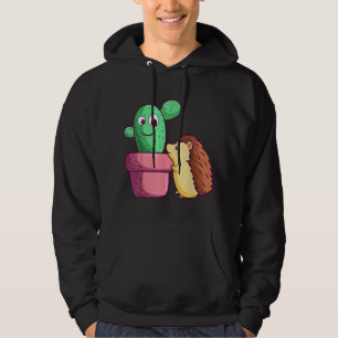 Sudadera Cactus Hedgehog Love Gardener Cacti Garden Succule