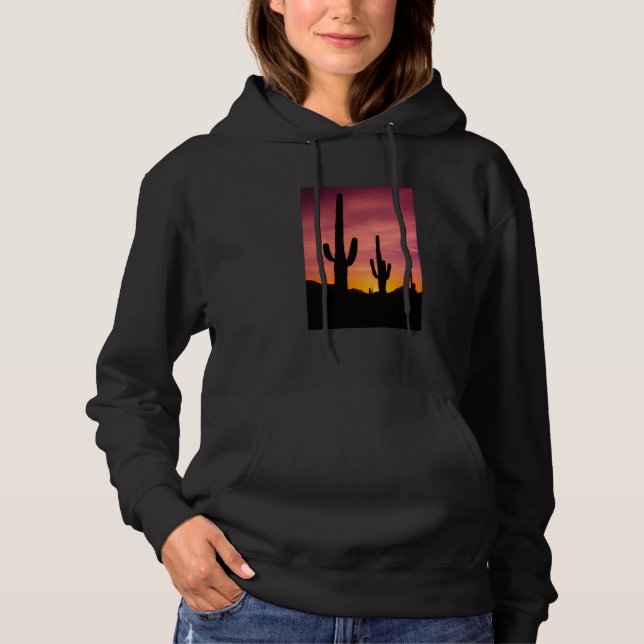 Sudadera Cactus saguaro al amanecer, Arizona (Anverso)