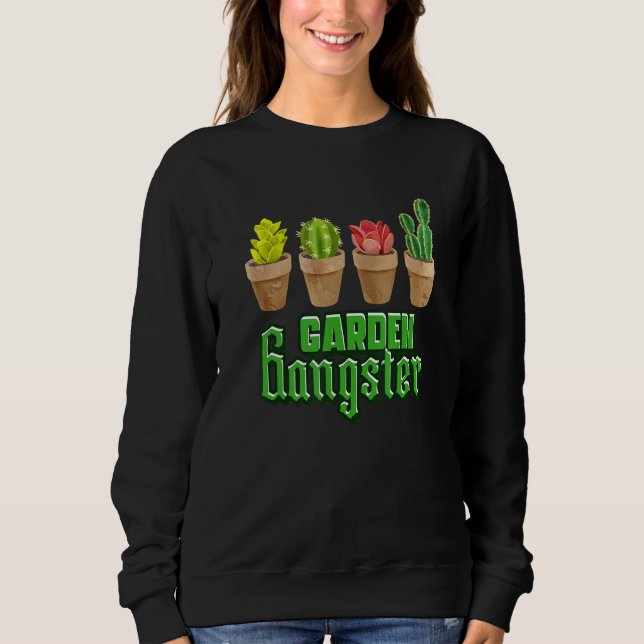 Sudadera Cactus Succulents Garden Gardening Design (Anverso)