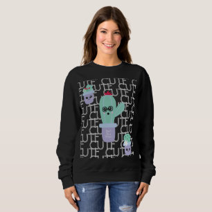 Sudadera Cactus Suculentos Lindos Nerdy