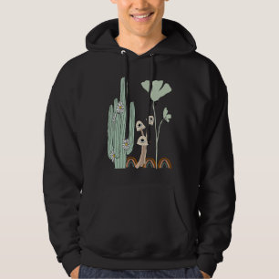 Sudadera Cactus Vintage y Botánica Colores Pastel Bohemians