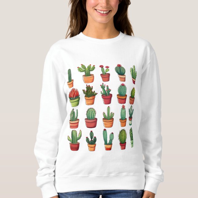 Sudadera Cactus y suculentos del desierto (Anverso)