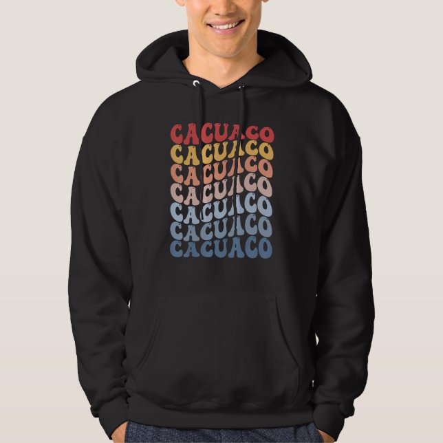Sudadera Cacuaco City Groovy Retro (Anverso)