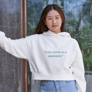 Sudadera Cada Amanecer Es Una Oportunidad Cita Minimalista