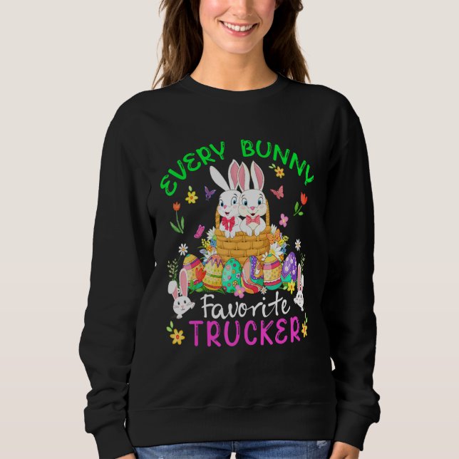 Sudadera Cada Camionero Favorito Bunny Dos Conjuntos Con Es (Anverso)