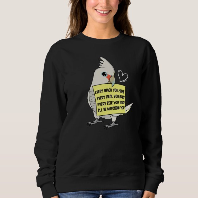 Sudadera Cada comida o bebida I Goffins Cockatoo Parro (Anverso)