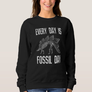 Sudadera Cada día es Fossil Day Guay Dinosaur Skeleton Roc