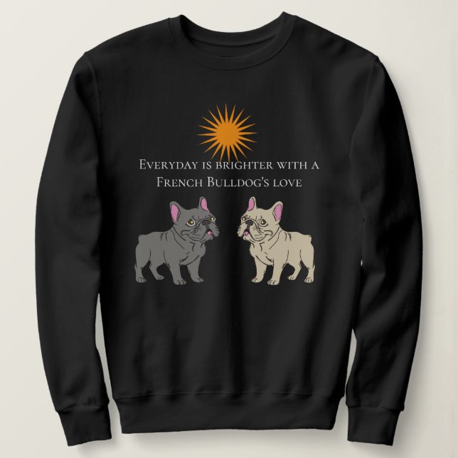 Sudadera Cada día es más brillante (Anverso del diseño)
