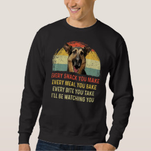 Sudadera Cada refrigerio que haces al perro pastor alemán