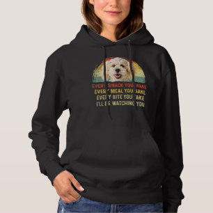 Sudadera Cada refrigerio que haces caniche cruzado al perro