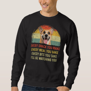 Sudadera Cada refrigerio que haces retro al perro de Corgi