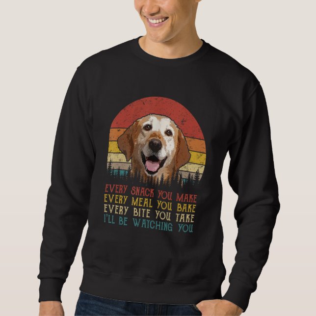 Sudadera Cada Snack Que Haces Perro Labrador, Madre Perro,  (Anverso)