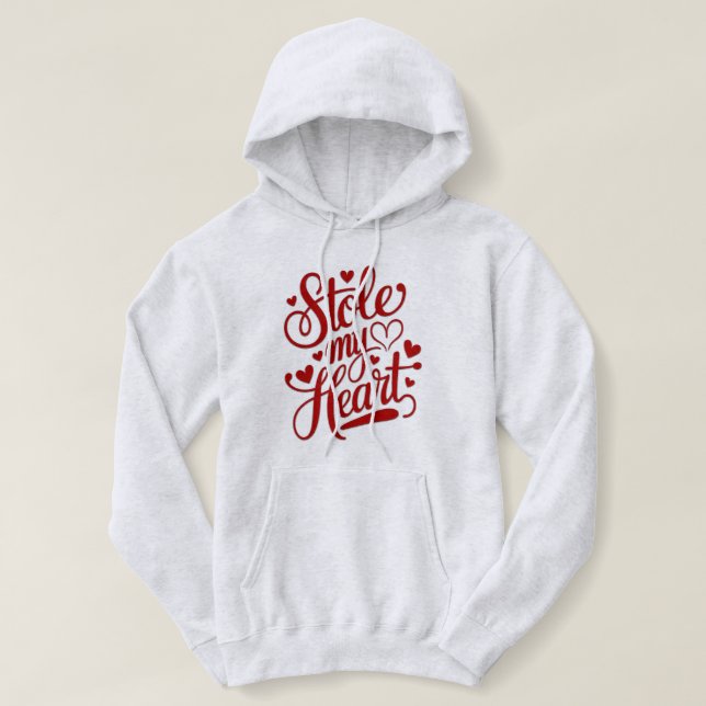 Sudadera Cadenas De Corazón Adjuntas (Diseño del anverso)