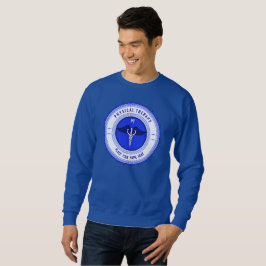 Sudadera Caduceus de Terapia Física Azul Personalizada