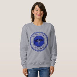 Sudadera Caduceus de Terapia Física Azul Personalizada