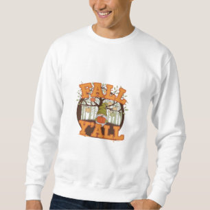 Sudadera Cae curioso casual del otoño de la calabaza de la