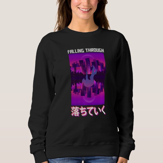 Sudadera Caer A Través De La Vaporwave Clothing (Anverso)