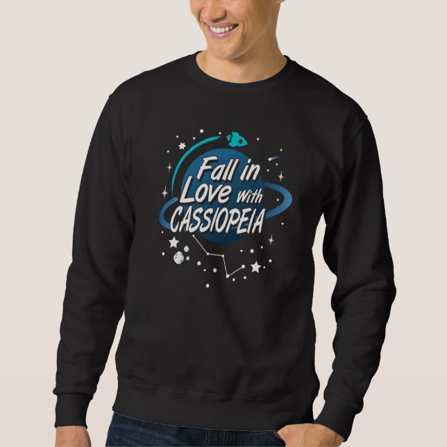 Sudadera Caer Enamorada De Cassiopeia Constellation Astrolo (Anverso)