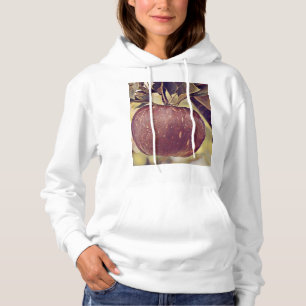 Sudadera Caer manzana roja y dejar acuarela