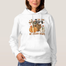 Sudadera Caer por Jesús – Fe en cada hoja